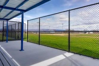 Chain Link Fencing Used for High School Baseball and Softball Fields