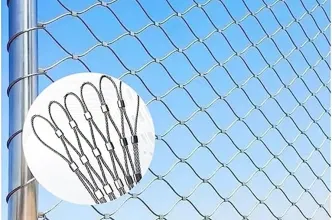 Stainless Steel Wire Rope Mesh for High Security Zoo Fencing Uses
